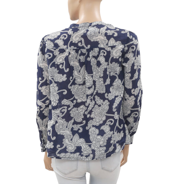 Berenice Chemise Via Floral Printed Blouse Top S