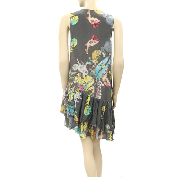 Zadig & Voltaire Ro­ry Printed Mini Dress S