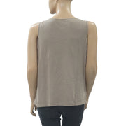 By Chico's Mesh Embroidered Blouse Tank Top S