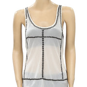 Isabel Marant Parley Studded Silk-Chiffon Mini Dress L