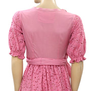 Odd Molly Anthropologie Eyelet Embroidered Mini Dress XS 0