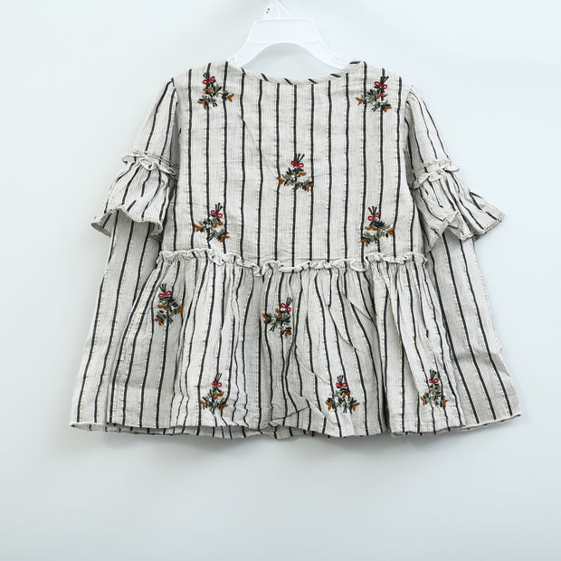 White Chocolate Kids Baby Girl Buttondown Top 3-4 Year