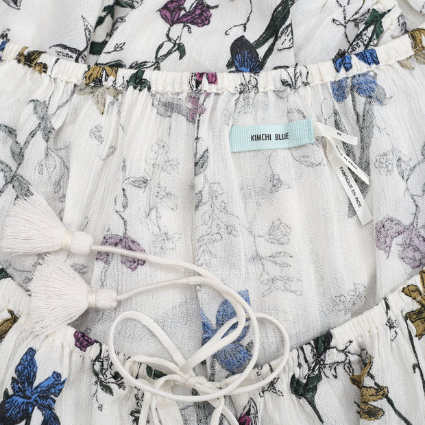 Kimchi Blue Urban Outfitters Floral Printed Blouse Top M