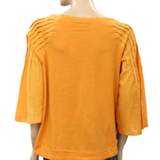 Maeve Anthropologie Charlotte 车缝褶上衣