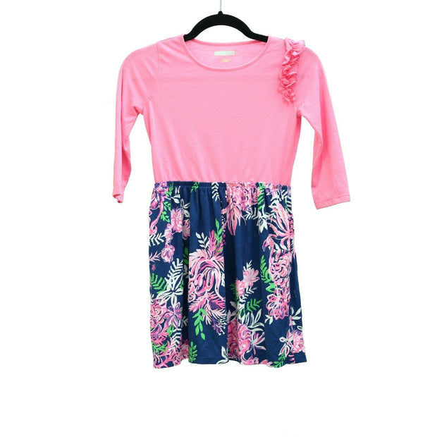 Lilly Pulitzer Knit Cotton Floral Girls Dress