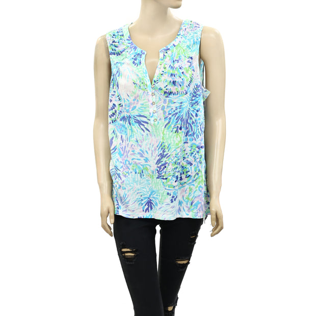 Lilly Pulitzer Essie Shell Of A Party Tank Top