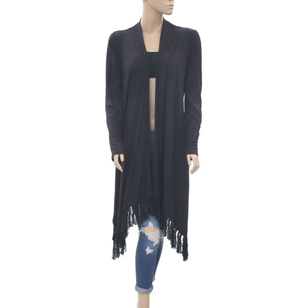 Caite Anthropologie Embroidered Cardigan Coverup Top S