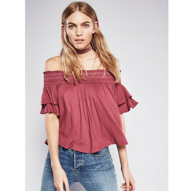 Free People Women's Santorini Blouse Top S