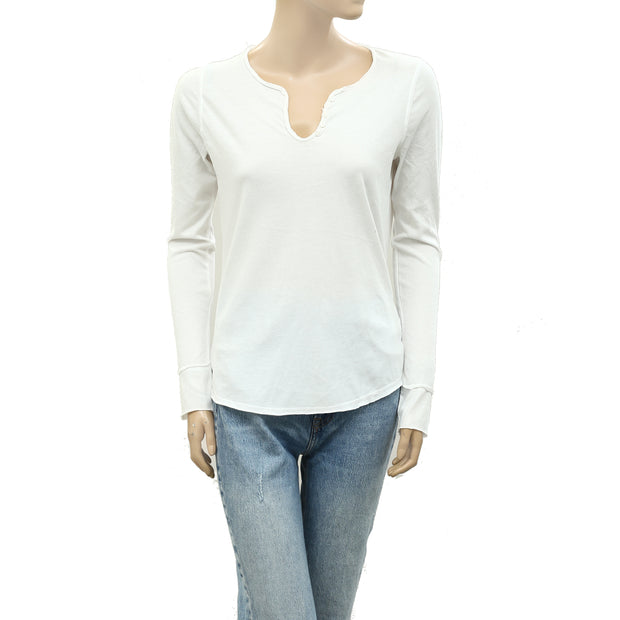 Zadig & Voltaire Tunisien ML Definition Tee T-Shirt Blouse Top