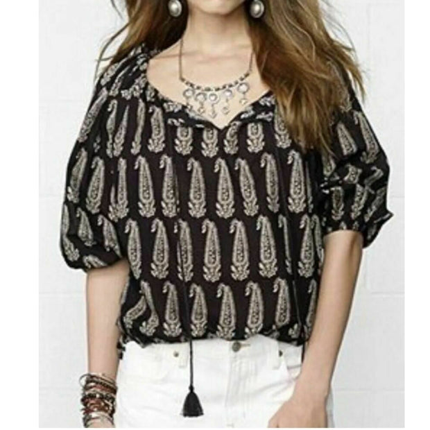 Denim & Supply Ralph Lauren Paisley Printed Blouse Top XS