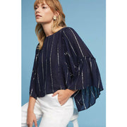 Floreat Anthropologie Emelyn Striped Blouse Top