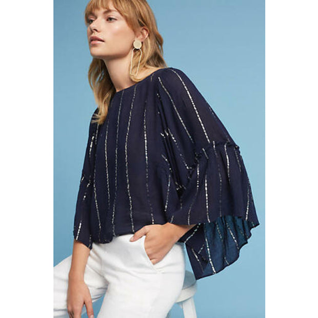 Floreat Anthropologie Emelyn Striped Blouse Top