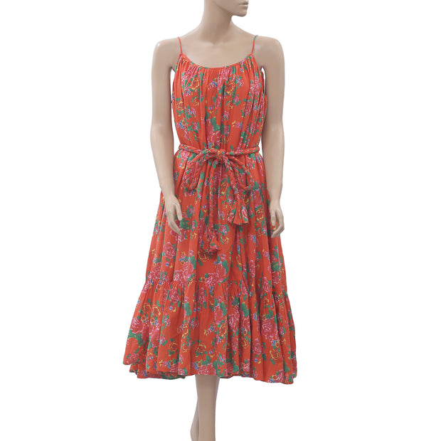 Rhode Resort Lea Floral Cotton Midi Dress