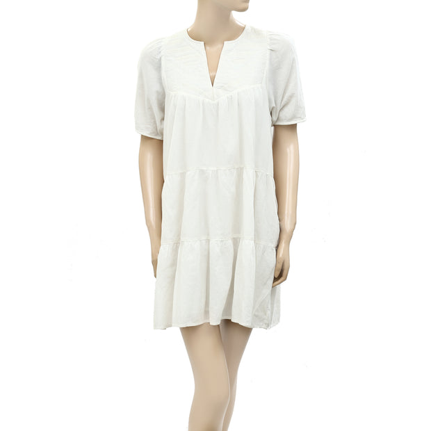 Ba&sh Embroidered Tunic Mini Dress XS-1