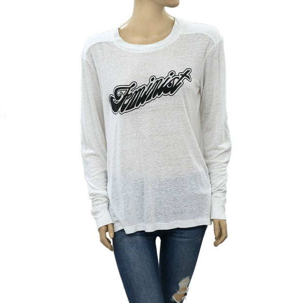 Zadig & Voltaire Tunisien Ericka Feminist T-Shirt Top