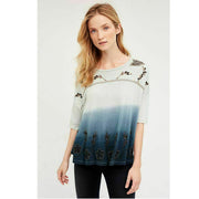 Akemi + Kin Anthropologie Tulsi Swing Tee Blouse Top