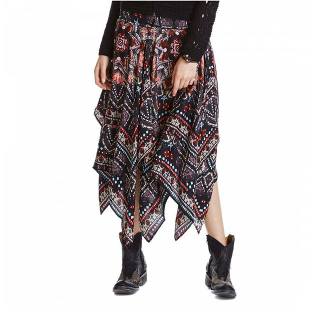 Odd Molly Anthropologie Pancho Midi Skirt S 1
