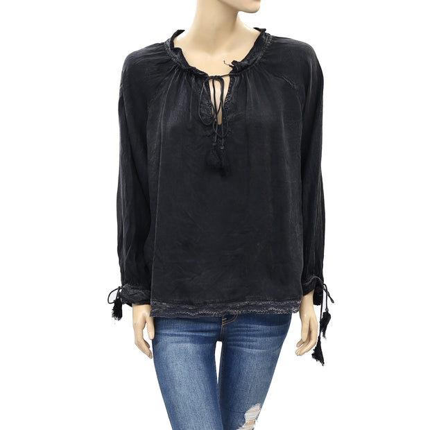 Zadig &amp; Voltaire Theresa 黑色衬衫上衣 S