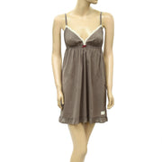 Odd Molly Anthropologie Once In A While Lace Slip Mini Dress S-1