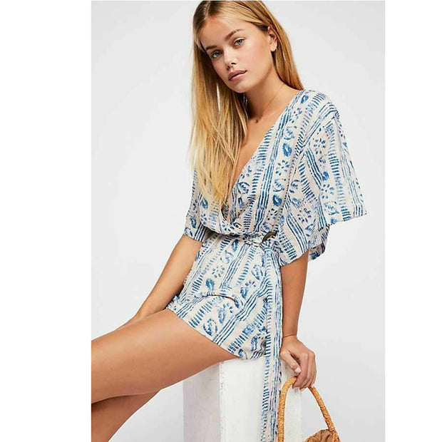 Free People Put A Ring On It Romper Dress S