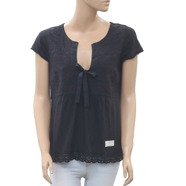 Odd Molly Anthropologie 刺绣衬衫上衣 S-1