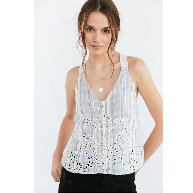Ecote Urban Outfitters Dani 孔眼背心短款上衣 M