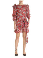Etoile Isabel Marant Telicia Floral-Printed Linen Mini Dress M