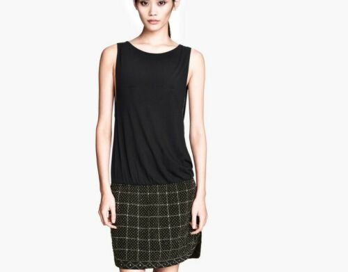 H&M Beaded Embellished Embroidered Mini Dress S