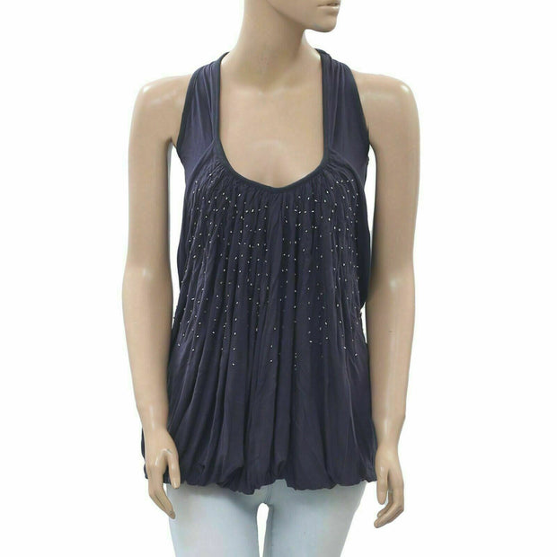 Free People Beaded Embellished Tank Blouse Top S