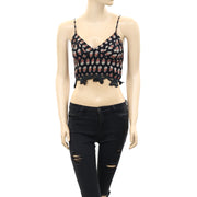 Free People FP One Printed Battenburg Bralette Crop Top