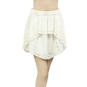 IRO Pabey Near White Mini Skirt