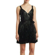 JOIE Itara Sequin Black Mini Dress M