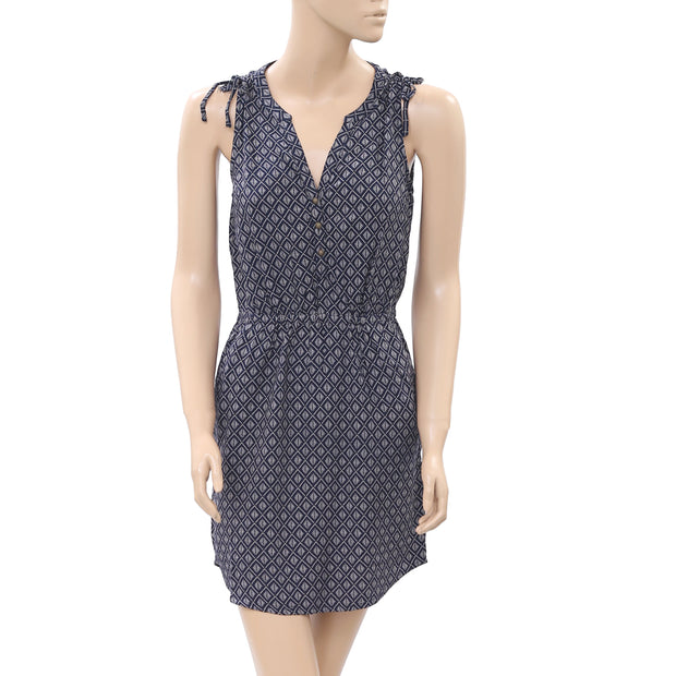 Lucky Brand Block Printed Tunic Mini Dress XS