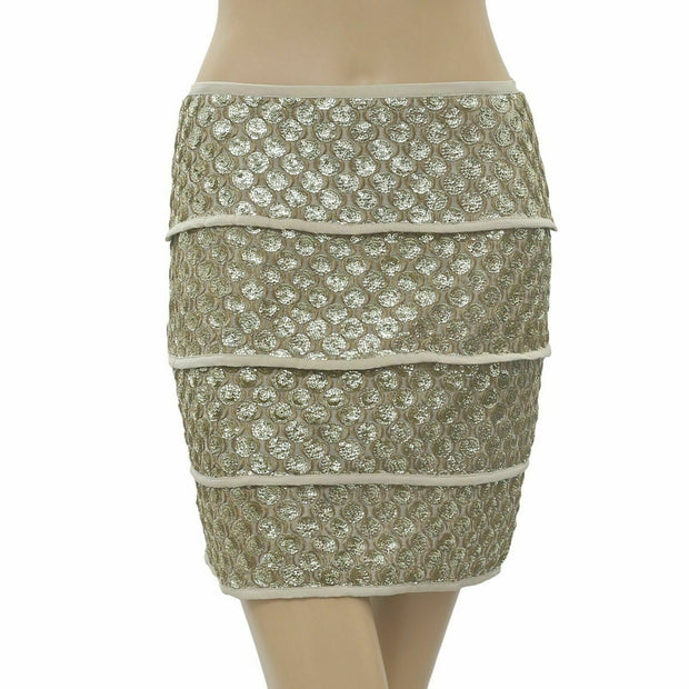 Hoss Intropia Glam Rock Pencil Mini Skirt S-4