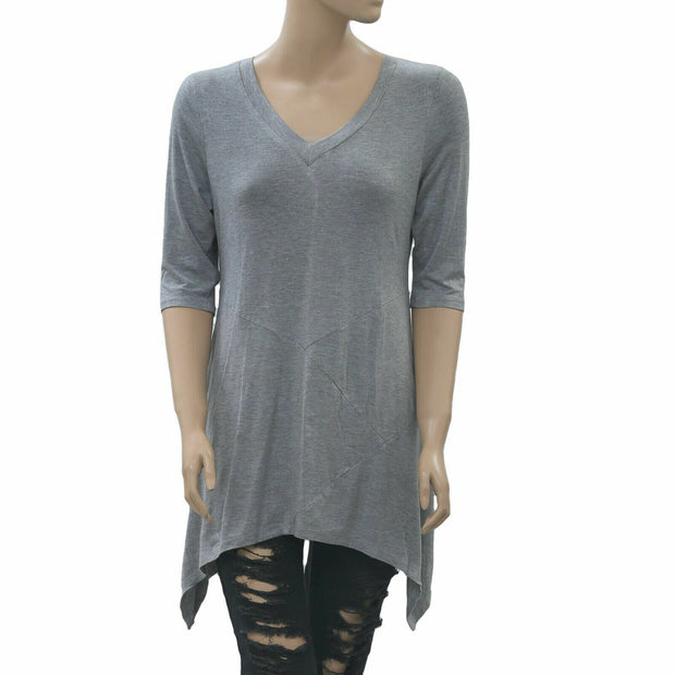 Caite Anthropologie Solid Tunic Top S