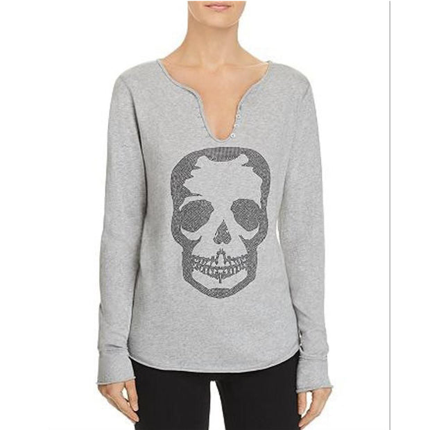 Zadig &amp; Voltaire Aqua Skull T 恤女衫上衣 M