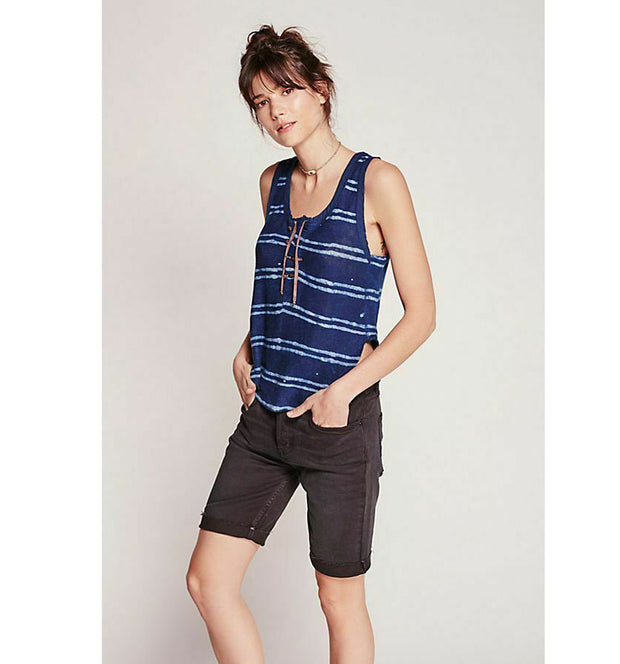 Free People Heirloom Mystic Topaz Blouse Top XS