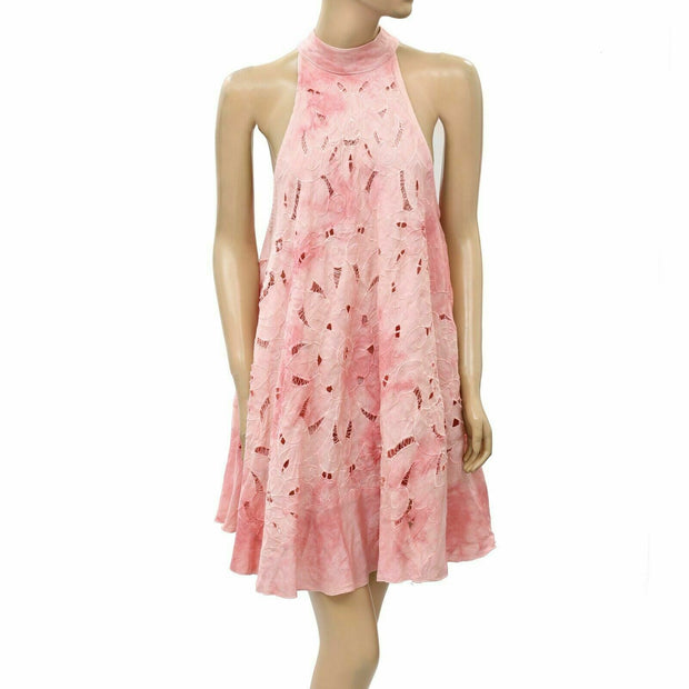 Free People Eyelet Embroidered Tunic Mini Dress XS