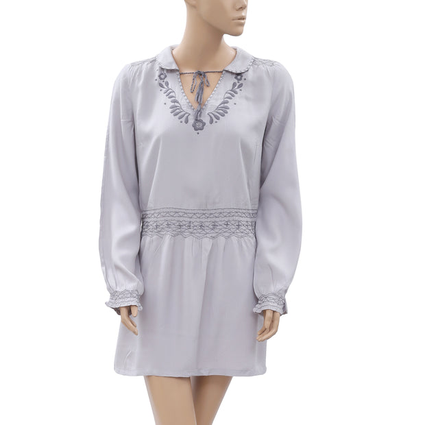 Noa Noa Remix Floral Embroidered Mini Dress S