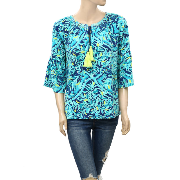 Lilly Pulitzer Del Lago 印花束腰上衣