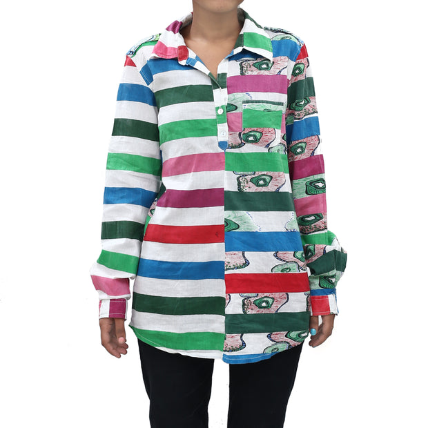 Desigual Kids Girl Floral Printed Tunic Shirt Top