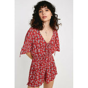 Urban Outfitters Crinkled Floral Romper Dress M