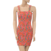 RHODE RESORT Jasmine Floral-Print Mini Dress XS