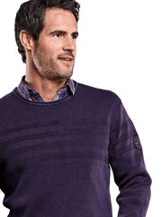 Engbers Men's Rundhals Lila Pullover Sweatshirt 4XL