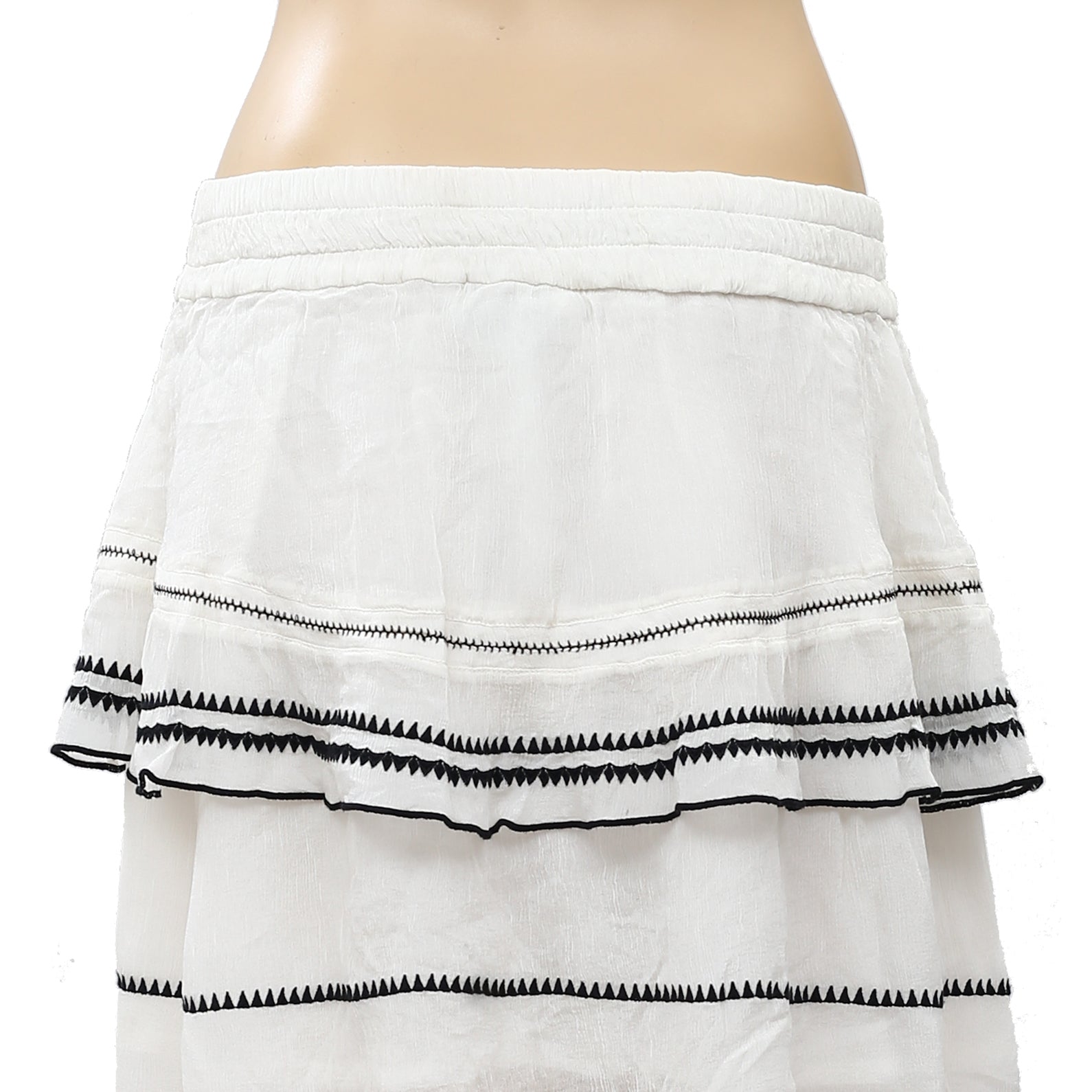 Layered clearance embroidered skirt