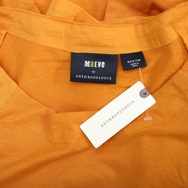 Maeve Anthropologie Charlotte 车缝褶上衣