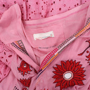 Odd Molly Anthropologie Eyelet Embroidered Mini Dress XS 0