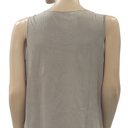 By Chico's Mesh Embroidered Blouse Tank Top S