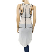 Isabel Marant Parley Studded Silk-Chiffon Mini Dress L