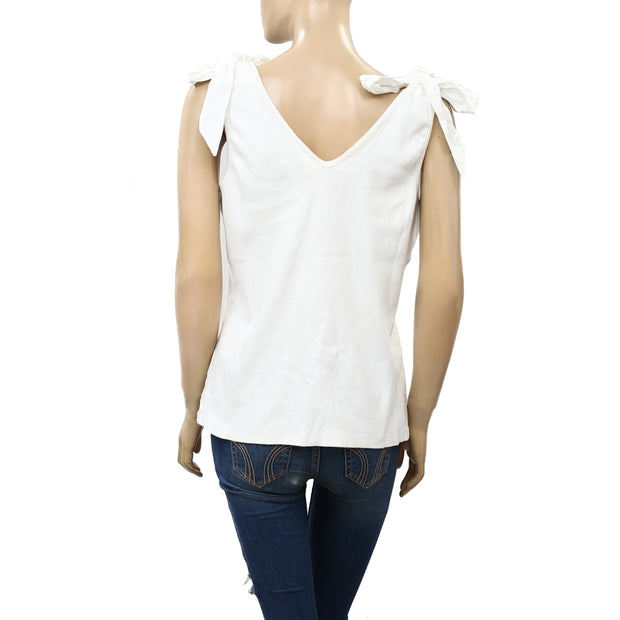 Maeve Anthropologie Bow Tie Tank Blouse Top